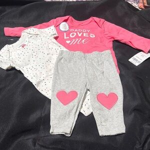 Carter's Pink and White Kids Matching Set